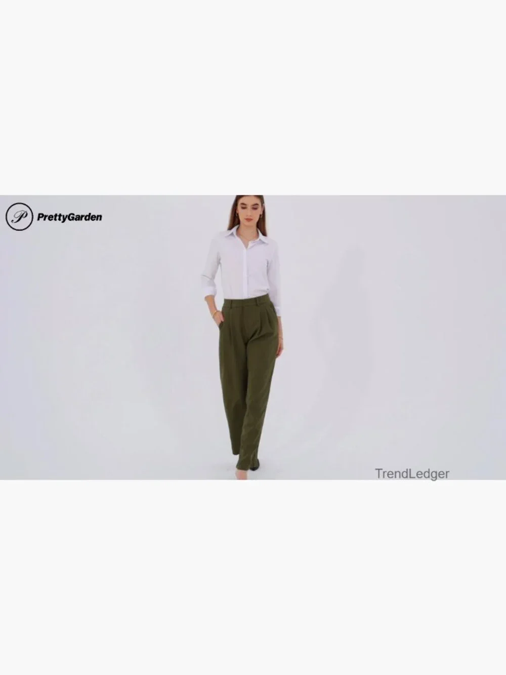 High Waisted Straight Leg Work Pants - Picture 7 of 7